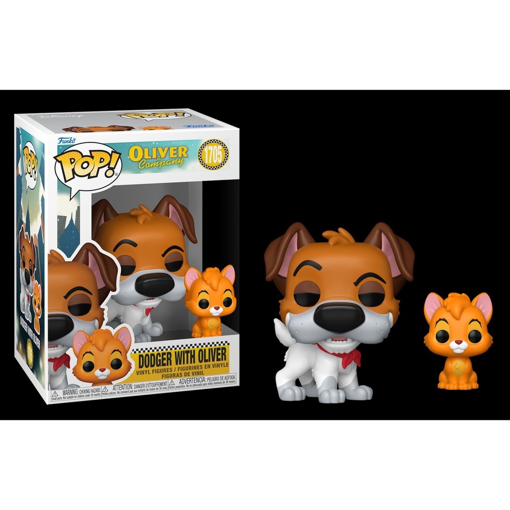 Dodger with Oliver #1705 Funko Pop! Disney Oliver & Company Figure